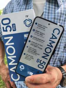 สมาร์ทโฟน Camon50 Pro หน้าจอ 6.8 นิ้ว ความจุ 24GB+512GB ระบบปฏิบัติการ Android 15 แบตเตอรี่ 6000mAh กล้อง 50MP+32MP รองรับ 5G LTE ปลดล็อคแล้ว โทรศัพท์สำหรับธุรกิจ - Product Image 2