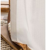 Voilages de qualité style lin, tissu textile uni simple, tissu de Dubaï