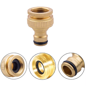 ข้อต่อสายยางทองเหลืองสำหรับสวน  แบบเกลียวใน-<span class=keywords><strong>เกลียว</strong></span>นอก  สำหรับระบบน้ำหยด  แบบเชื่อมต่อเร็ว - Product Image 3