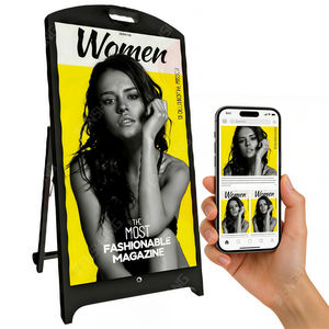 Affichage commercial sans fil portable de qualité supérieure, panneau LED extérieur GOB étanche P1.538/P1.86/P2/P2.5, batterie intégrée, application mobile - Product Image 1