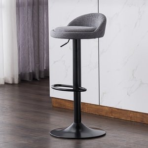Tabouret de bar professionnel moderne en acier inoxydable avec hauteur réglable et pivotant pour spa, tatouage et restauration - Product Image 3