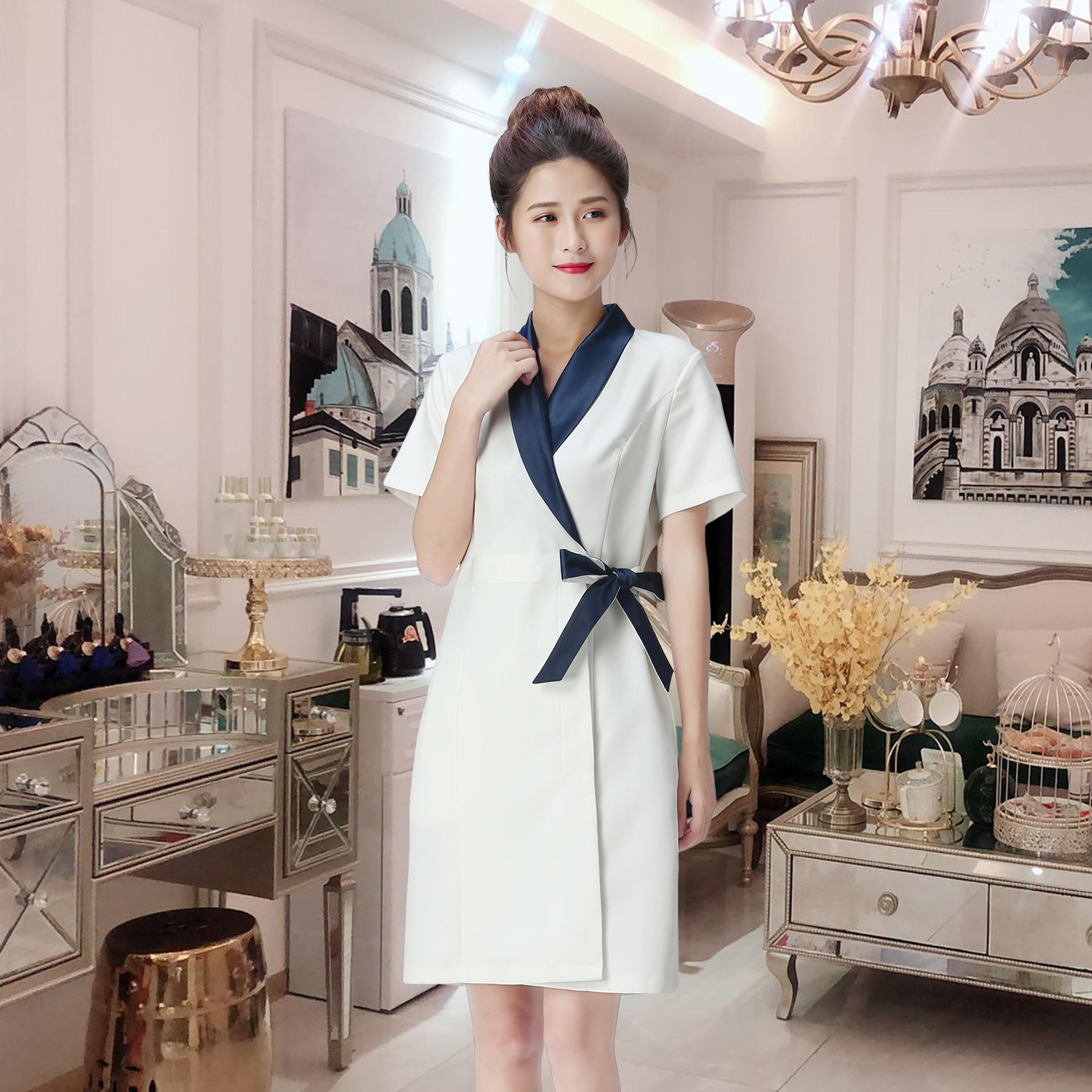 Royal Blue Short - sleeve Dress