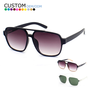 Shades New Trendy Retro Sun Glasses Shades Customized Logo Fashion Men Sunglasses - Product Image 1