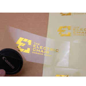 Conception personnalisée 6cm de diamètre taille étiquette en papier logo autocollant rond en feuille d'or rose estampillé - Product Image 3