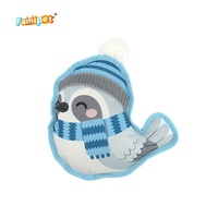 Jouets en peluche pour animaux de compagnie Famipet : Nouveauté hiver, design animaux mignons, doux, froissés, avec couineur, ensemble de jouets pour chiens