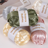 Dimuni Sunset Gradient Yarn 100% Polyester Spun Open End/OE High Tenacity Glitter Knitting Wool Dyed Pattern