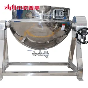 Steam /Gas/Electricity Heating Cooking Pot Tilting Jacketed Kettle Food /Vegetable /Jam/Candy Sauce Paste Use