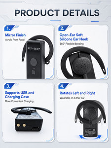 Système de guide touristique sans fil, autonomie de 36 heures, portée de 300 m, 999 canaux, casque discret pour visites d'usines et de musées - Product Image 3