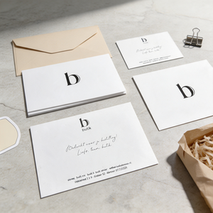 Biglietti di ringraziamento personalizzati con logo minimalista in carta testurizzata per confezioni regalo di abbigliamento <span class=keywords><strong>e</strong></span> gioielli - Product Image 2
