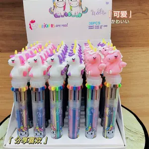 Fabrikanten Groothandel 10 Kleur Pers Hoge Kwaliteit Mooie Cartoon Multifunctionele Balpen Gel Pen