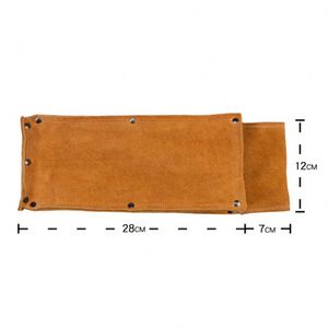 High Quality Fire Proof Heat Resistant Genuine Leather American Style Double Tier Welding Electrode Tool Storage Bag - Product Image 5