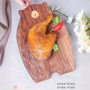 จานไม้รูปหมีทำมือ สไตล์จีนแบบใหม่ สำหรับเสิร์ฟอาหาร - Product Image 2