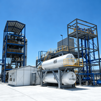 Équipement de production de dioxyde de carbone à économie de ressources, systèmes d'absorption de CO2 au biogaz Drikold de 1,2 t pour la transformation alimentaire