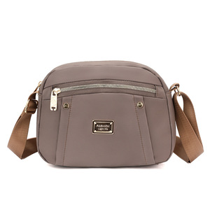 Bolso Bandolera de Nailon para Mujer LJD2301, Cierre de Cremallera Cuadrado Horizontal, Duradero para Uso Diario, Negro, Verde, Marrón, Amarillo, Rosa, Azul - Product Image 4