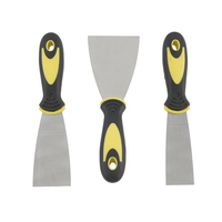 Spatule à mastic miroir de haute qualité, plusieurs tailles, en acier inoxydable, outil de peinture pour cloisons sèches avec lame en caoutchouc