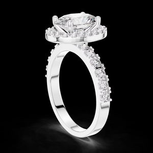 Elegant 14kt Gold Plated Oval Cut Diamond Engagement <b>Ring</b> Lab Grown SGL Certified Modern Bridal Jewelry Women's <b>Indian</b> Supplier - Product Image 2