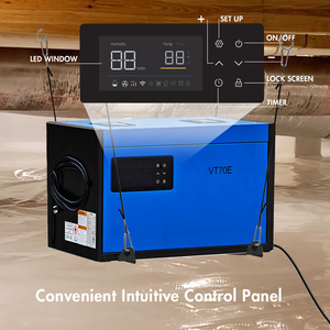 Professional Contractors‘ Choice 115V 70 PPD-145 PPD Crawl Space Dehumidifier for Basements Portable - Product Image 4