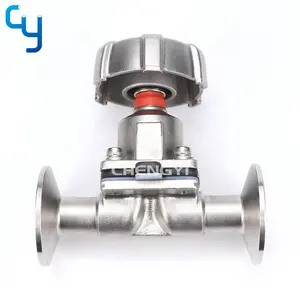 DN20 Sanitary manual diaphragm valve with SS handwheel suitable for autoclave