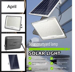 Projecteur mural solaire extérieur haute luminosité IP65, corps en aluminium, 6500K, 1000-3000 lumens, lampe LED automatique pour jardins - Product Image 2