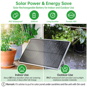 Dispositif d'arrosage automatique solaire, kit d'irrigation goutte à goutte solaire intelligent, système d'arrosage automatique pour plantes, jardin domestique, intérieur FK - Product Image 3