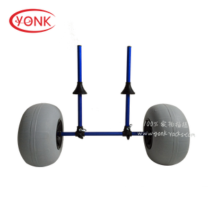 YONK Balloon Wheel <strong>Trolley</strong> <strong>Collapsible</strong> Foldable Sit-on-top Kayak Canoe Inflatable Beach Sand Wheel Cart <strong>Trolley</strong> - Product Image 1