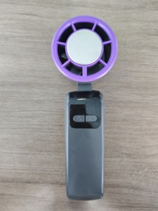 พัดลมมือถือพกพาแบบพับได้ รุ่นใหม่ปี 2025 ชาร์จไฟผ่าน USB สำหรับเล่นกีฬา ขนาดเล็ก พร้อมหน้าจอดิจิตอล ใช้แบตเตอรี่ - Product Image 3