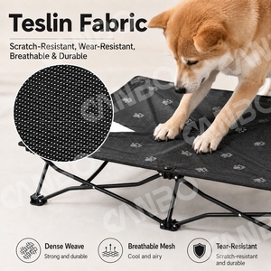CanboPet-Cama Plegable Elevada para Perro, Cama para Mascotas con Marco de Acero, Portátil, para Acampar al Aire Libre - Product Image 5