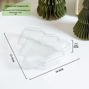 กล่องใส่อาหารรูปต้นคริสต์มาสแบบแข็งใส ทำจากพลาสติก PET รีไซเคิลได้ ปี 2024  แบบกำหนดเองได้ รุ่น 2024FB071 - Product Image 6