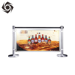 Özelleştirilebilir reklam örgü afiş <span class=keywords><strong>Stanchion</strong></span> Cafe bariyer topu kafa bariyeri afiş baskı - Product Image 5