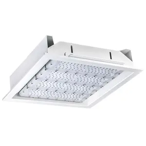 ZGSM IP65 IK10 सीई RoHS 60W 100W 120W 150W 200W 240 वाट एलईडी Recessed चंदवा गैस स्टेशन रोशनी