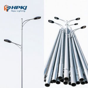 Hot Sale 6-22M Solar Steel Street <b>Light</b> Single Arm Double for Road Lighting Solar Lamp <b>Pole</b> for Urban Areas - Product Image 5