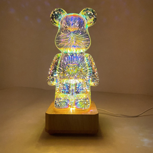 Sáng ít gấu ánh sáng ban đêm bạo lực gấu Internet người nổi tiếng bàn đèn trẻ em của món quà sinh nhật - Product Image 2