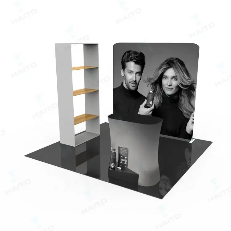 Quick Setup Draagbare Trade Show Display Booth Trade Show Twist Toren Display Stand