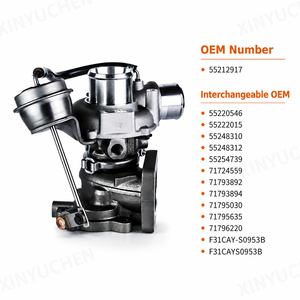 Turbocompressore RHF3 VL37 VL39 55212917 per Fiat Bravo Grande Punto <span class=keywords><strong>Alfa</strong></span> <span class=keywords><strong>Romeo</strong></span> MiTo Giulietta 1.4 T-Jet <span class=keywords><strong>16V</strong></span> - Product Image 2