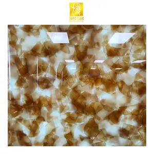 ब्राउन जेड ग्लास कृत्रिम गोमेद स्लैब स्टोन पारदर्शी पत्थर पैनल