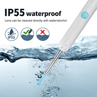 Groothandel Visuele Oorreinigingshulpmiddel 1296P HD 3.5mm Lens WiFi EarEase 6 LED Trommelvlies Waarschuwing Anti-Val Siliconen Tip Aangepaste Logo OEM