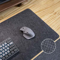 Tapis de souris en feutre polyester pour accessoires de jeu, tapis d'écriture antidérapant, grand format, pour clavier, souris, bureau à domicile, ordinateur portable