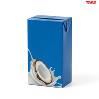 Brik 250ml Gable Top kartonnen doos, bakvormige kubusvormige verpakking voor vloeistoffen, melk, sap, water, dranken, aseptische verpakking, reliëfdruk
