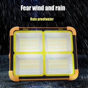 Outdoor led solar light high-power ultra-bright waterproof portable multi-speed flash adjustable lighting flood light