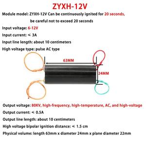 DC 3.6V-6V DC 6-12V To 20KV 40KV 80KV Boost Step Up Module High Voltage Generator Pulse Arc Generator Ignition Coil Module - Product Image 3