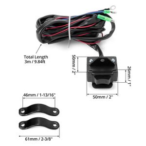 Auto <b>Relay</b> 12 V 40 A Thumb Switch Wiring Harness For Winch Repair Replacement - Product Image 3