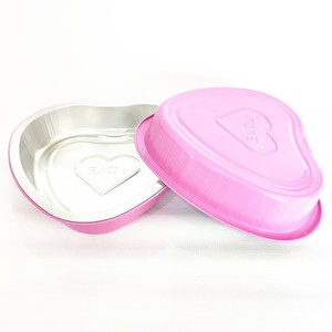 Hot Bán Dùng Một Lần Hình Trái Tim Bánh Pan Đầy Màu Sắc Nhôm Lá Nướng Khuôn Cupcake Bánh Cup Với Dome Nắp - Product Image 1