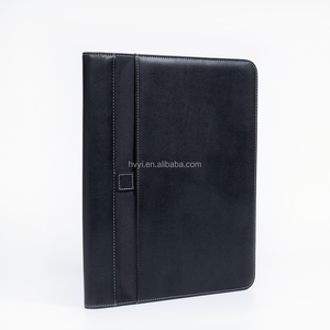 Dây Kéo Padfolio Với Notepad Danh Mục Đầu Tư Tổ Chức Giả Da A4 Kích Thước Tùy Chỉnh Cao Cấp Máy Tính Xách Tay Da Sang Trọng Bút - Product Image 5