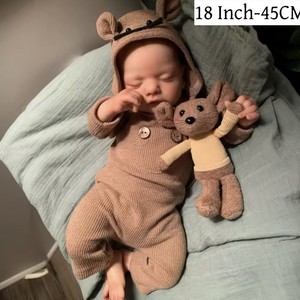 ตุ๊กตาเด็กเกิดใหม่ OtardDolls ขนาด 45 ซม. ตัวทำจากยางเหมือนจริง พร้อมเสื้อผ้าสำหรับเด็กเล่น - Product Image 3