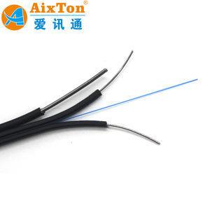 एकल मोड फिब्रा ऑप्टिका आउटडोर केबल <span class=keywords><strong>1</strong></span> 2 4 कोर जी 652 g652d g657a G657a 2 ftth तार Sc G657 lszh फाइबर ड्रॉप केबल - Product Image 1