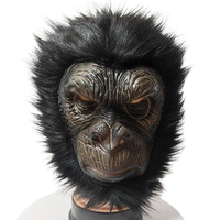 Masque de gorille en gros, Costume de chimpanzé du Royaume de la Planète des Singes, Masque de fête amusant pour Halloween et Carnaval