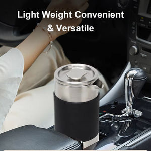 Портативная кофеварка-френч-пресс из нержавеющей стали объемом 350 мл (12 унций) для кемпинга и путешествий на автомобиле - Product Image 2