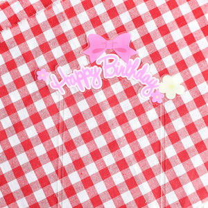 Adorno de Pastel Acrílico con Impresión UV Personalizada MOYI, Decoración de Pastel de Cumpleaños con Flores de Estilo Coreano - Product Image 4