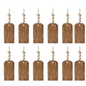 Simple Wooden Hanging <b>Tags</b> Rectangle Solid Wood Craft Decor Indoor <b>Gift</b> Ornament Retro Color Environmentally Friendly - Product Image 4