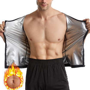 Nueva camiseta sin mangas de compresión con cremallera para hombres y mujeres Chaleco de sudor de sauna para pérdida de peso - Product Image 4